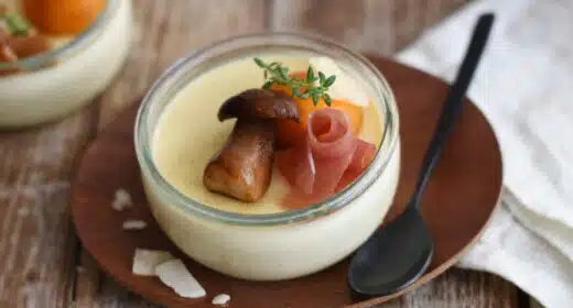 Panna cotta salée de potiron, cèpes et parmesan - 3299