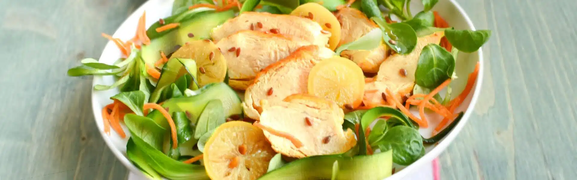 Salade de poulet au miel et au citron - 3008