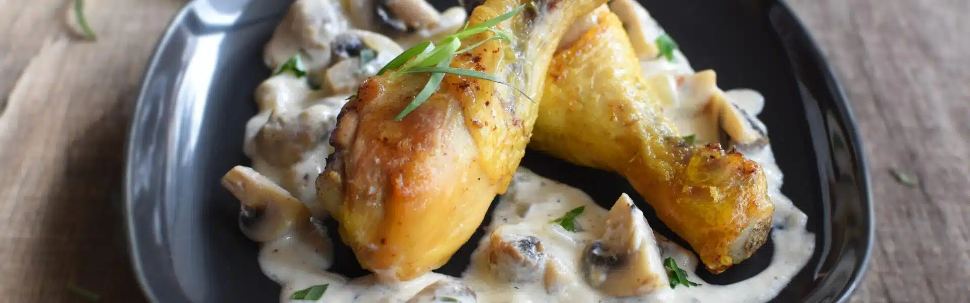 Pilons de poulet à la crème de champignons - 3012