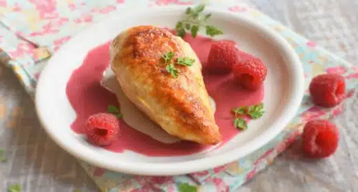 Blanc de poulet grillé et sa sauce framboise - 3014