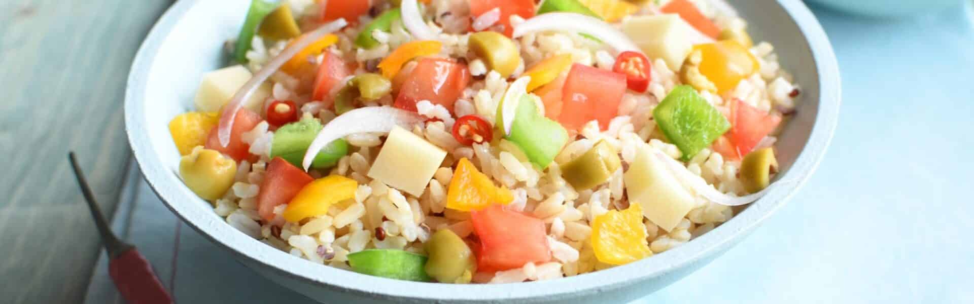 Salade de riz façon basquaise - 3098