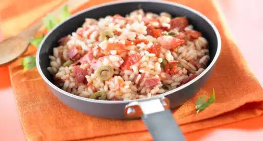 Risotto au bacon, tomates, olives - 3151