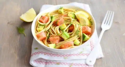 Salade de pâtes au saumon et avocat - 3222