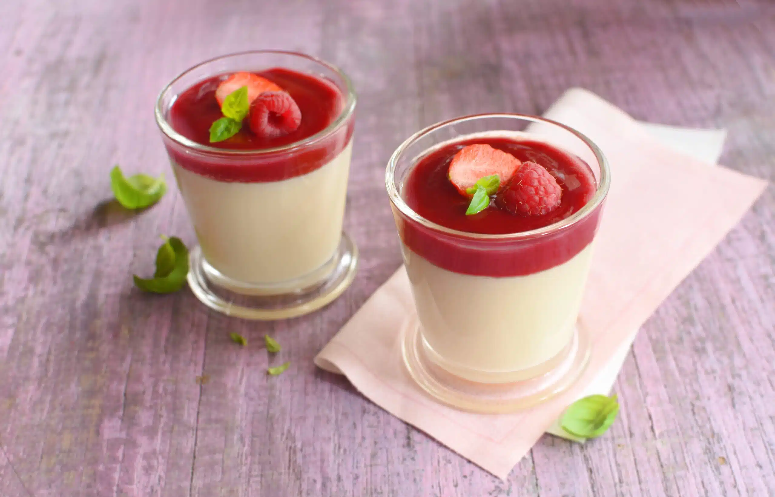 Panna cotta aux fruits rouges Primevere