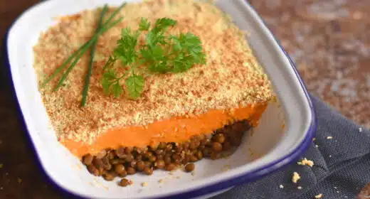 Parmentier de patate douce aux lentilles - 3329