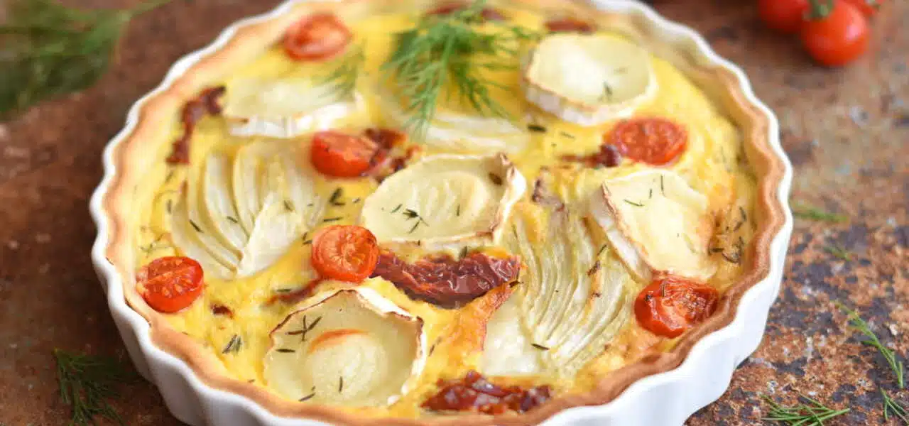 Quiche au fenouil, chèvre et miel - 3287