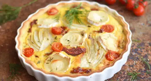 Quiche au fenouil, chèvre et miel - 3287