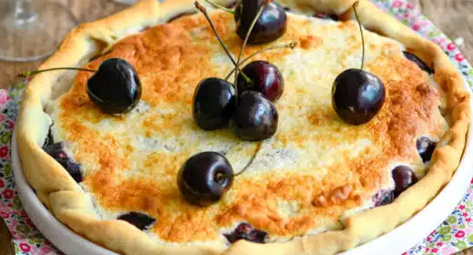 Tarte aux cerises et aux amandes - 3350