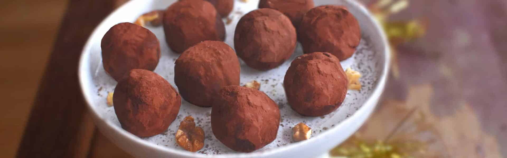 Truffes au chocolat et aux noix - Primevere