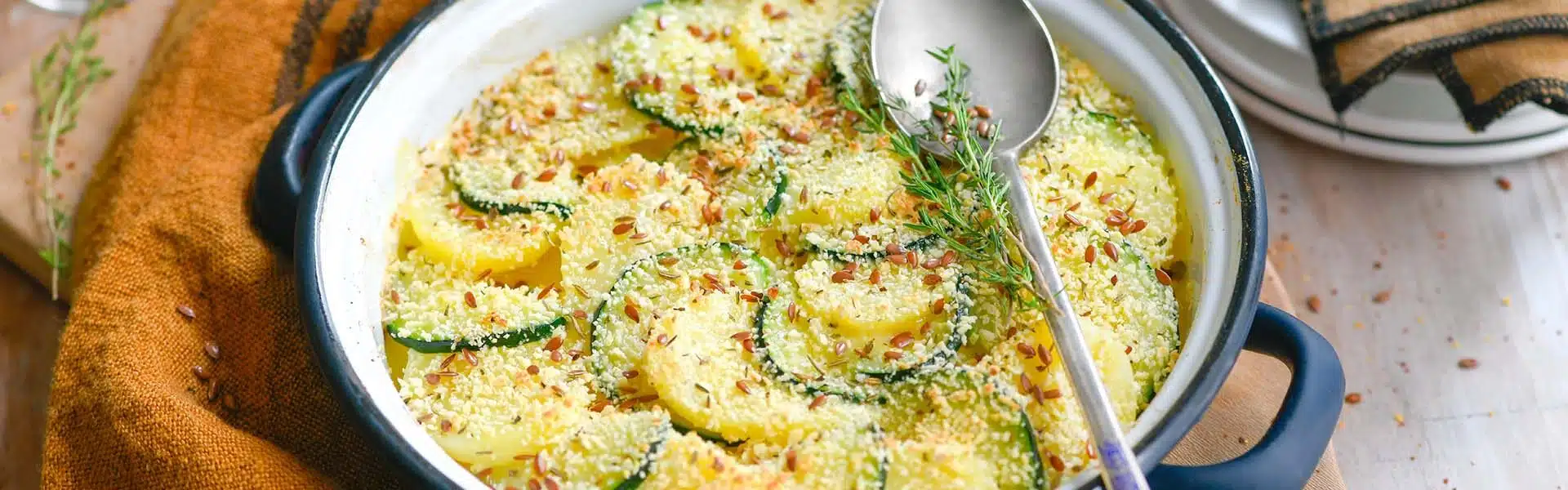 Gratin de pommes de terre et courgettes à la cancoillotte - 5430