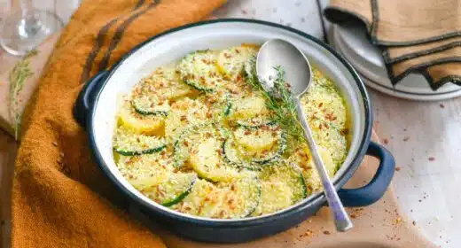 Gratin de pommes de terre et courgettes à la cancoillotte - 5430